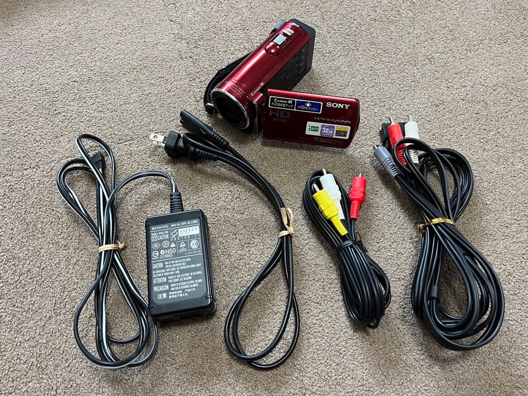 SONY HDR-CX170 赤 ビデオカメラ