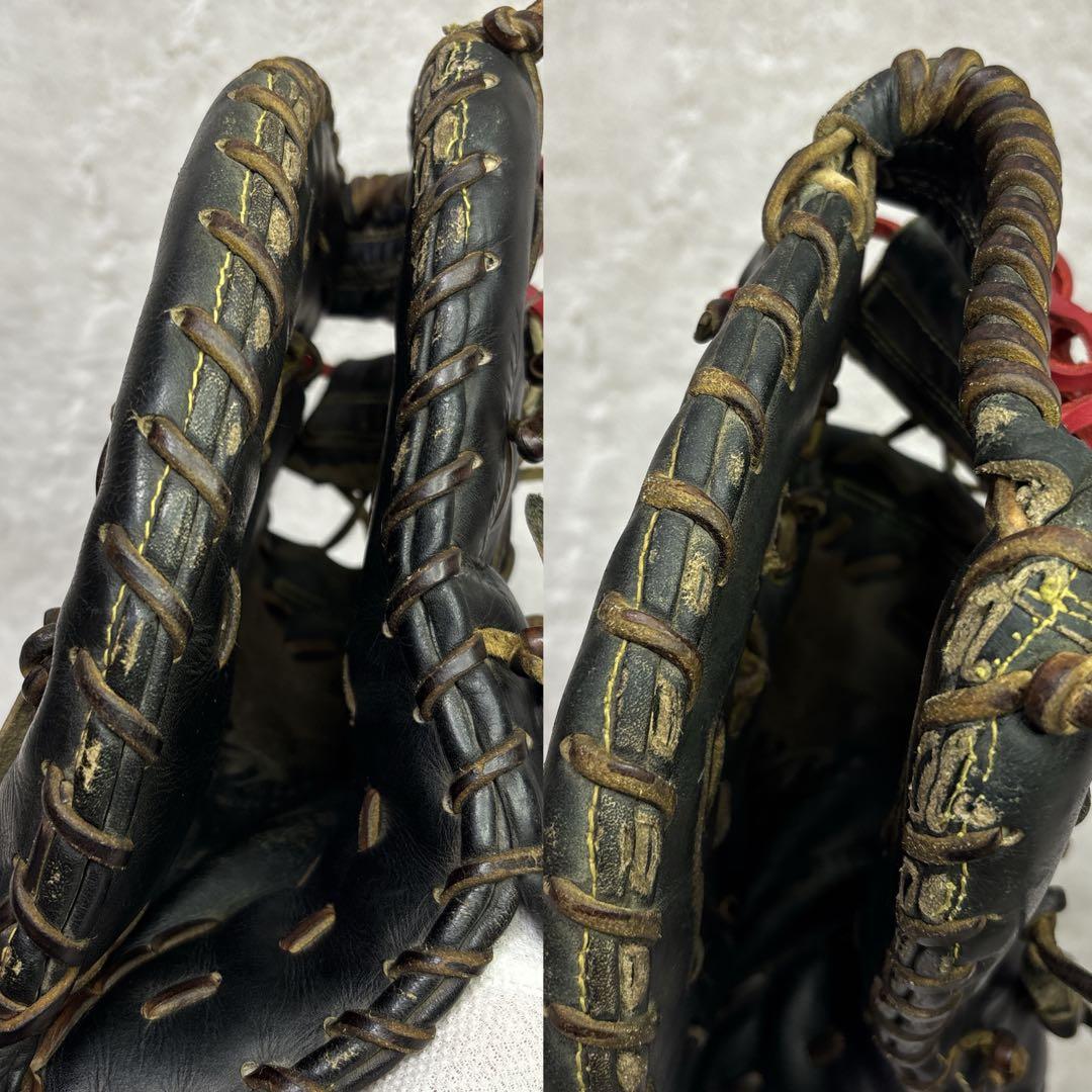 ミズノプロ 硬式用ファーストミット　一般用　左投げ　ブラック　旧ロゴ