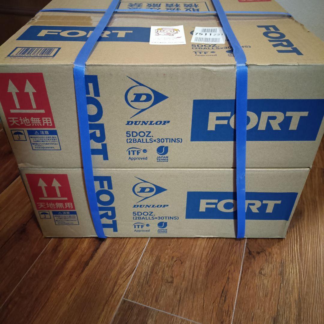 FORT テニスボール 2個×30缶×2箱 120球