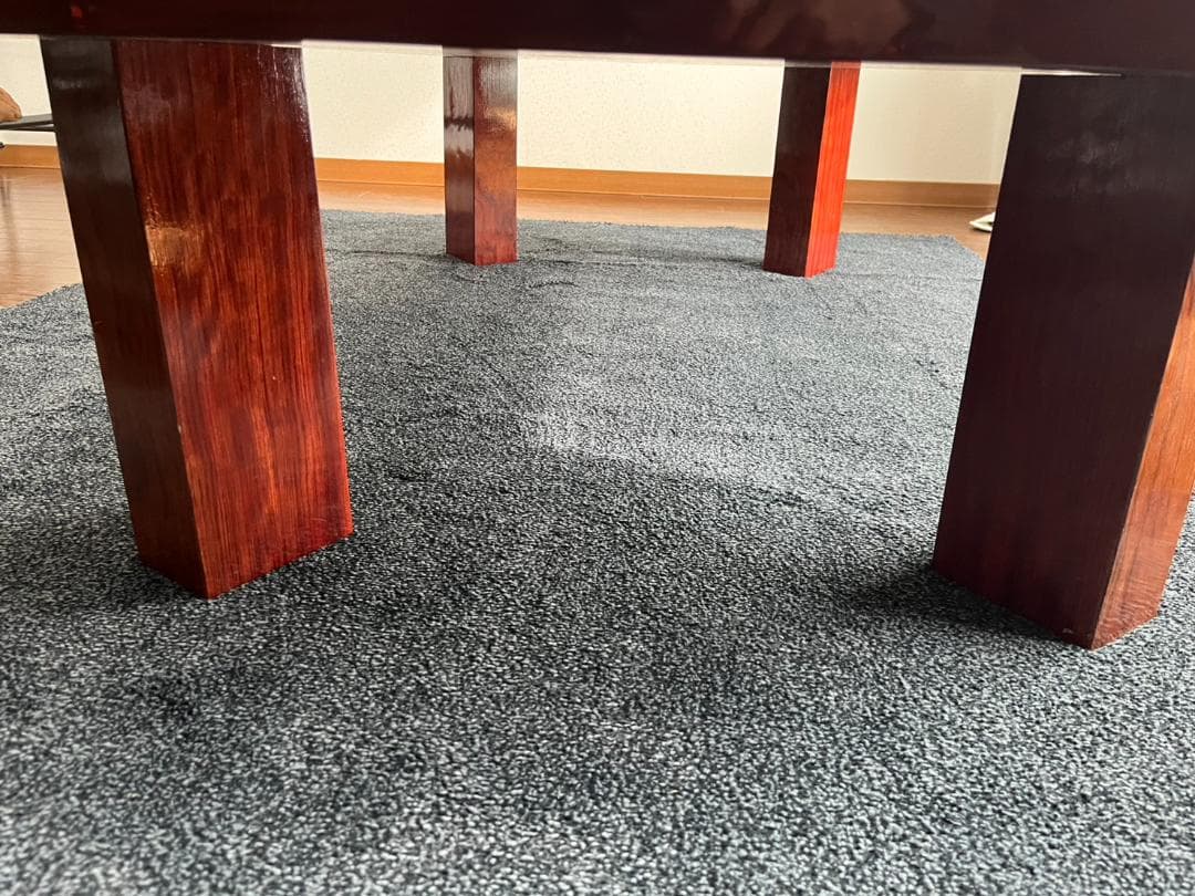 座卓 ざたく 一枚板 テーブル ちゃぶ台 メーカー不明 中古品