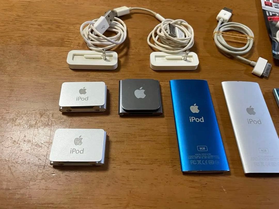 ジャンク品　Apple iPod shuffle & nano 7点セット