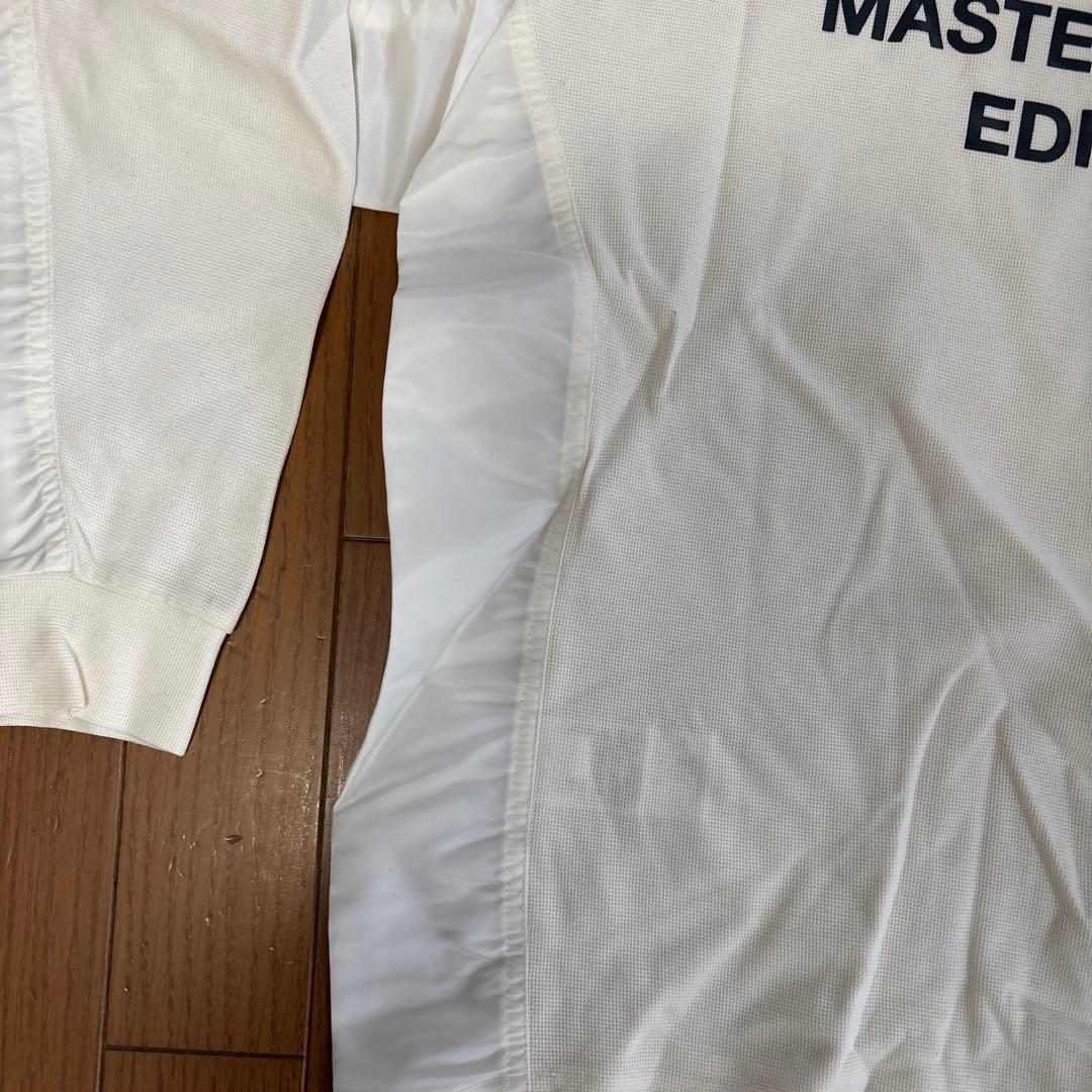 マスターバニー、長袖ポロシャツ ホワイト