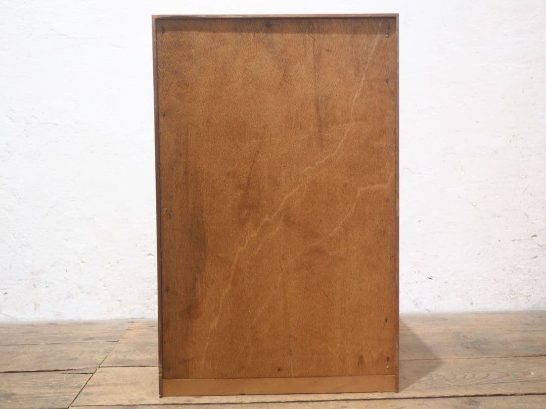 1244 ②10kg 重厚な無垢材の収納棚　袖机　引き出し　チェスト　テーブル