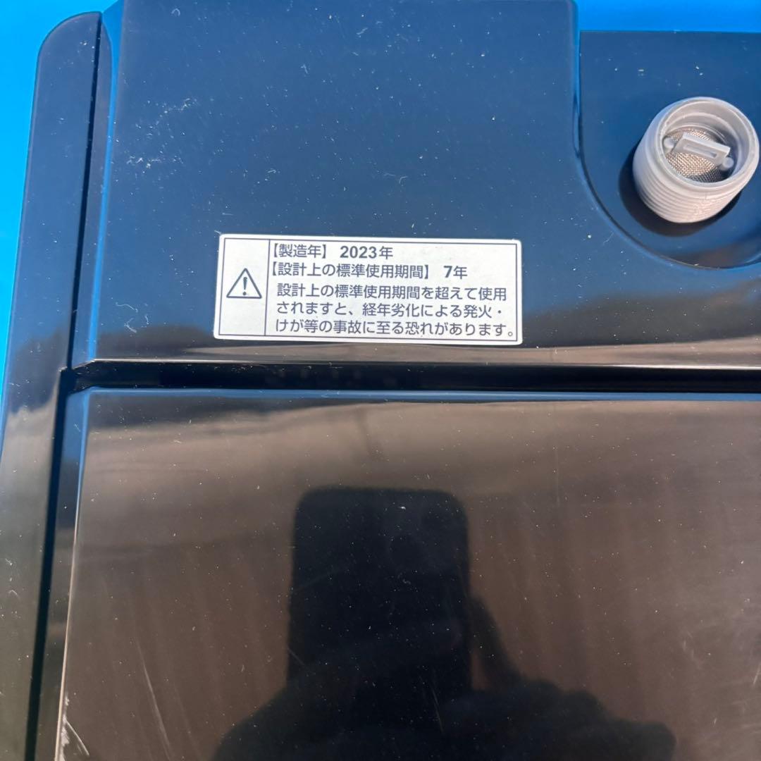 618 2023年製　ブラックカラー　洗濯機　一人暮らし　冷蔵庫有　小型　極美品