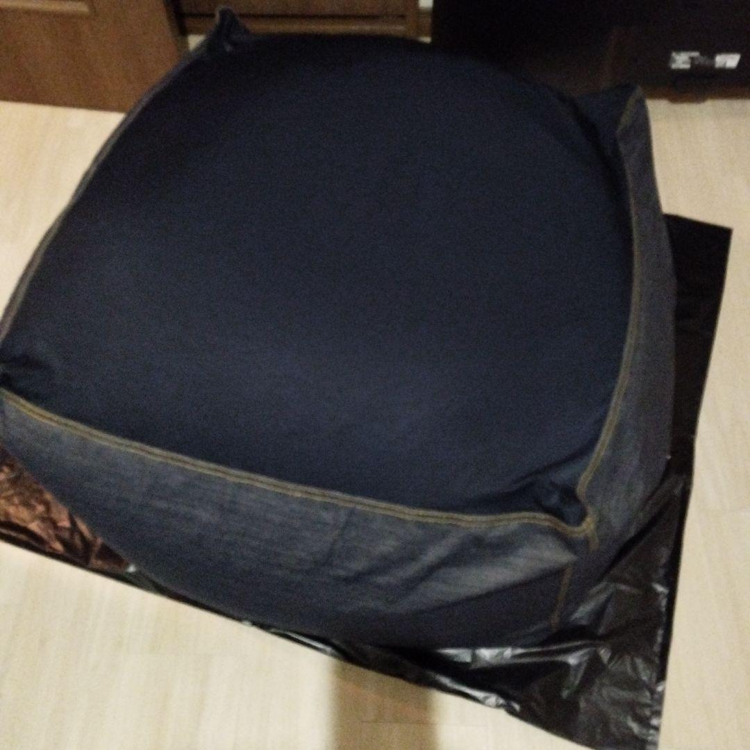 無印良品 体にフィットするソファ大・綿デニムネイビーセット 65×65×43cm