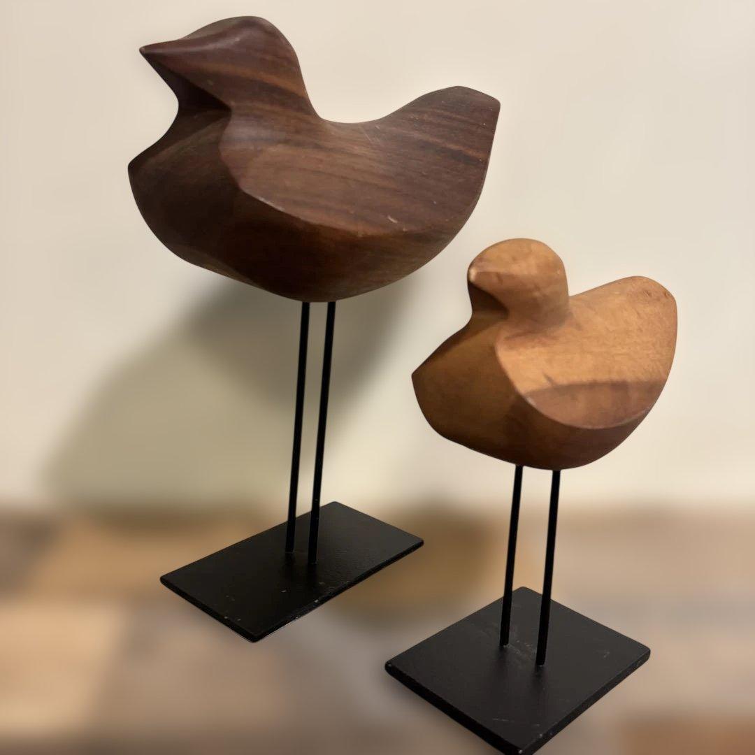 アクタス バードオブジェ（大・小セット）