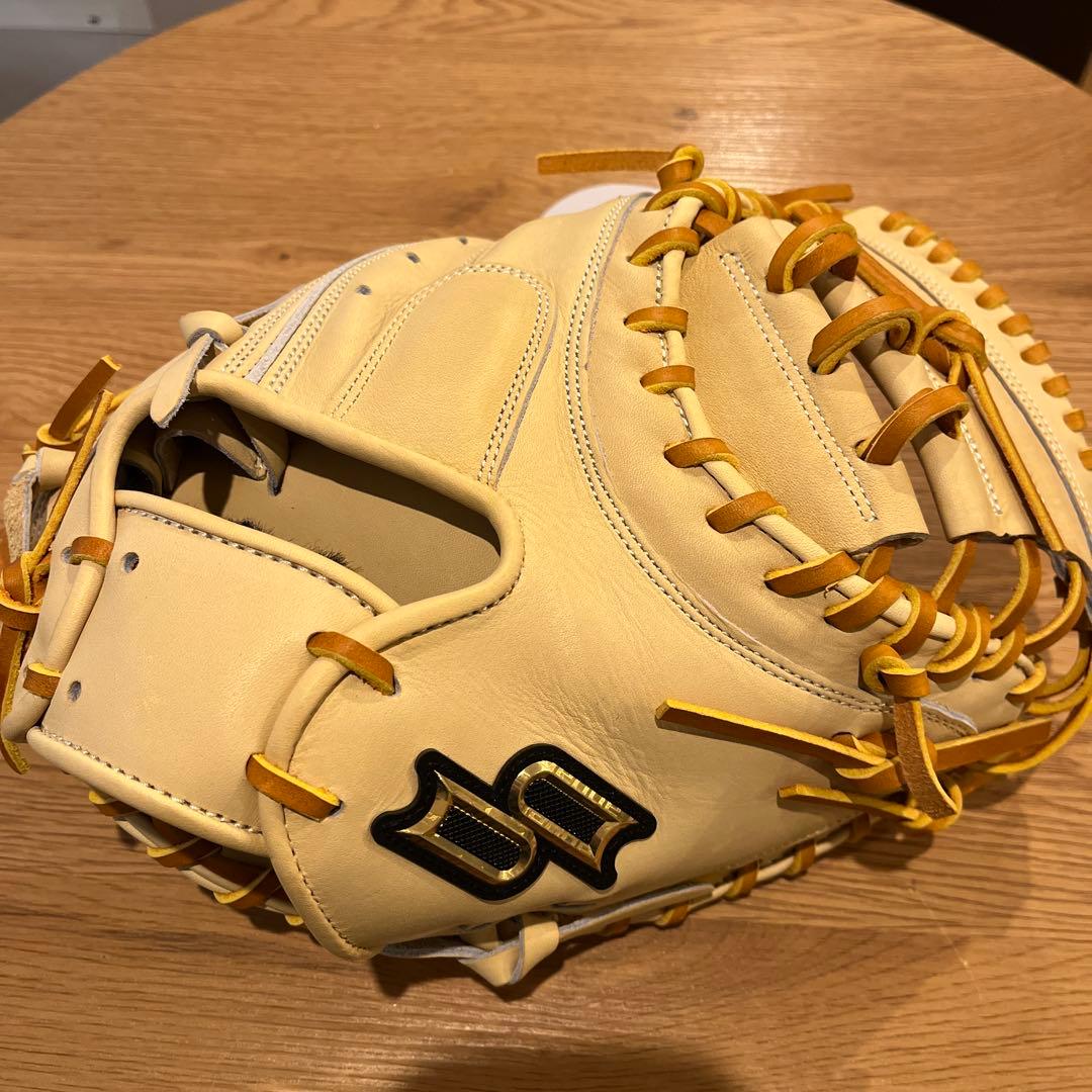 美才治 新品値下げ中硬式用 SSK キャッチャーミット キャメル