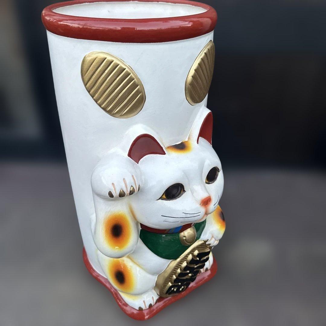 瞬間的お値下げ‼️招き猫デザイン傘立て　商売繁盛　縁起物！
