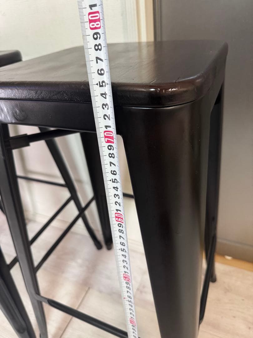 お洒落なバーチェアハーチェア　カウンターチェア 高さ75cm 脚3セット