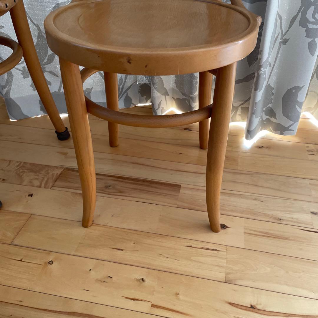 秋田木工 ベントウッドチェア 曲木 椅子 ダイニングチェア　2脚