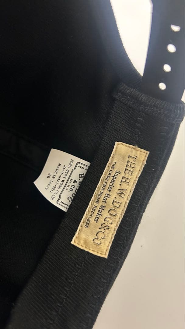 H.W. DOG & CO. ブラックキャップ　36
