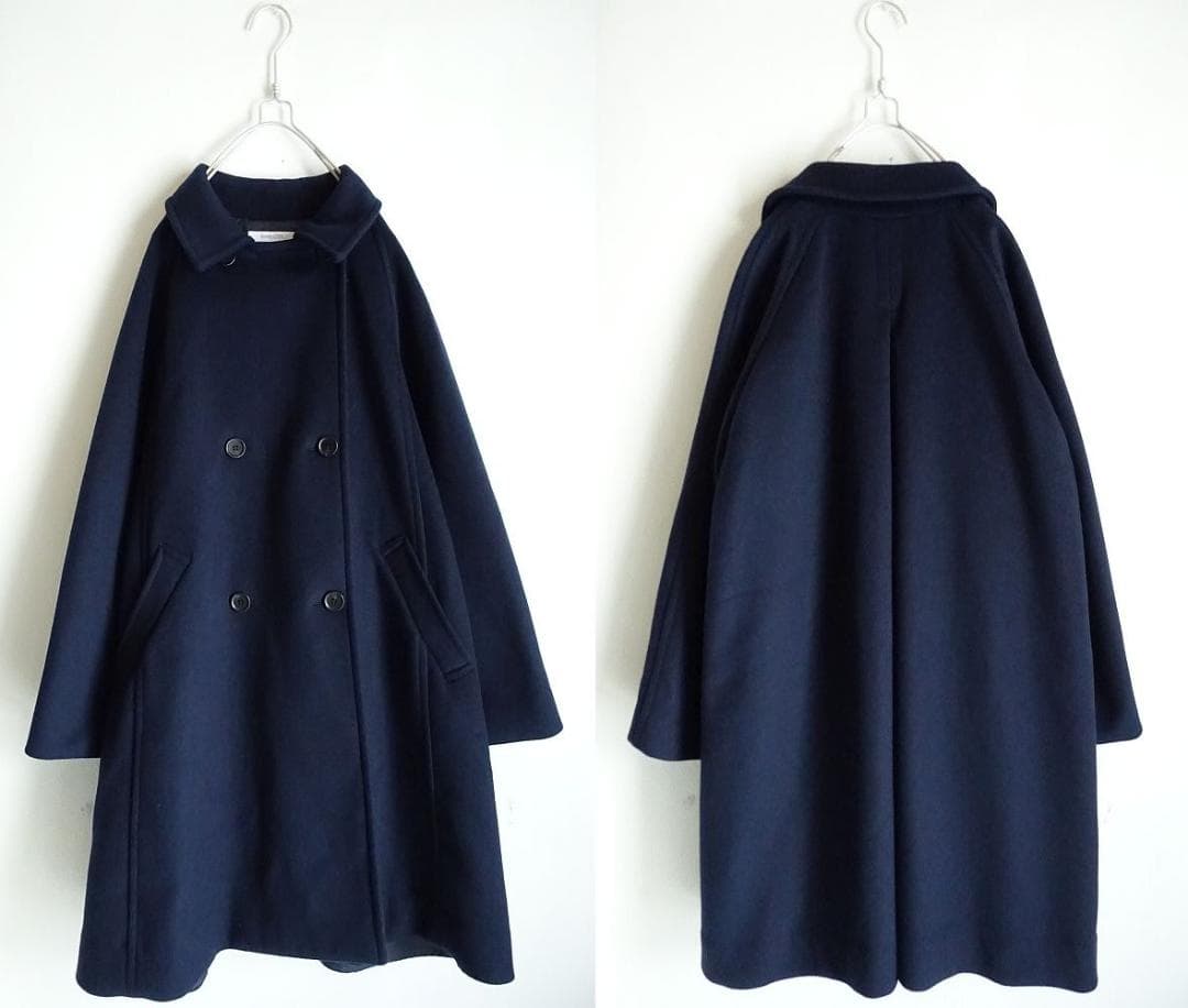 2024 B.C STOCK☆Wビーバーテントライントレンチコート F ネイビー