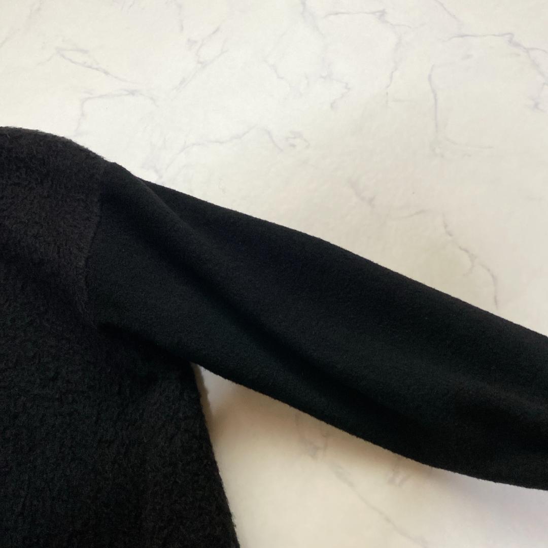 allureville 22AW モヘア混 ショートコート 切替 2 黒