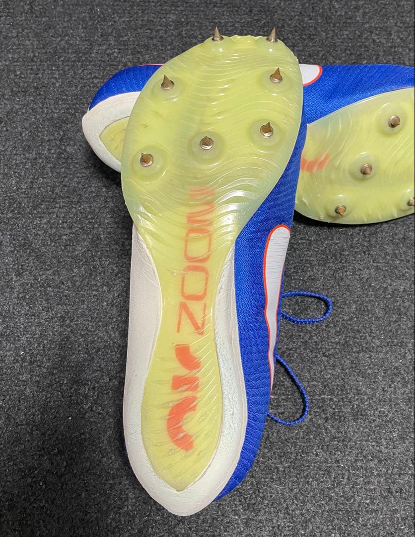 再*人様 Nike エアズーム マックスフライ1 青 パンク無し 美品【27.5