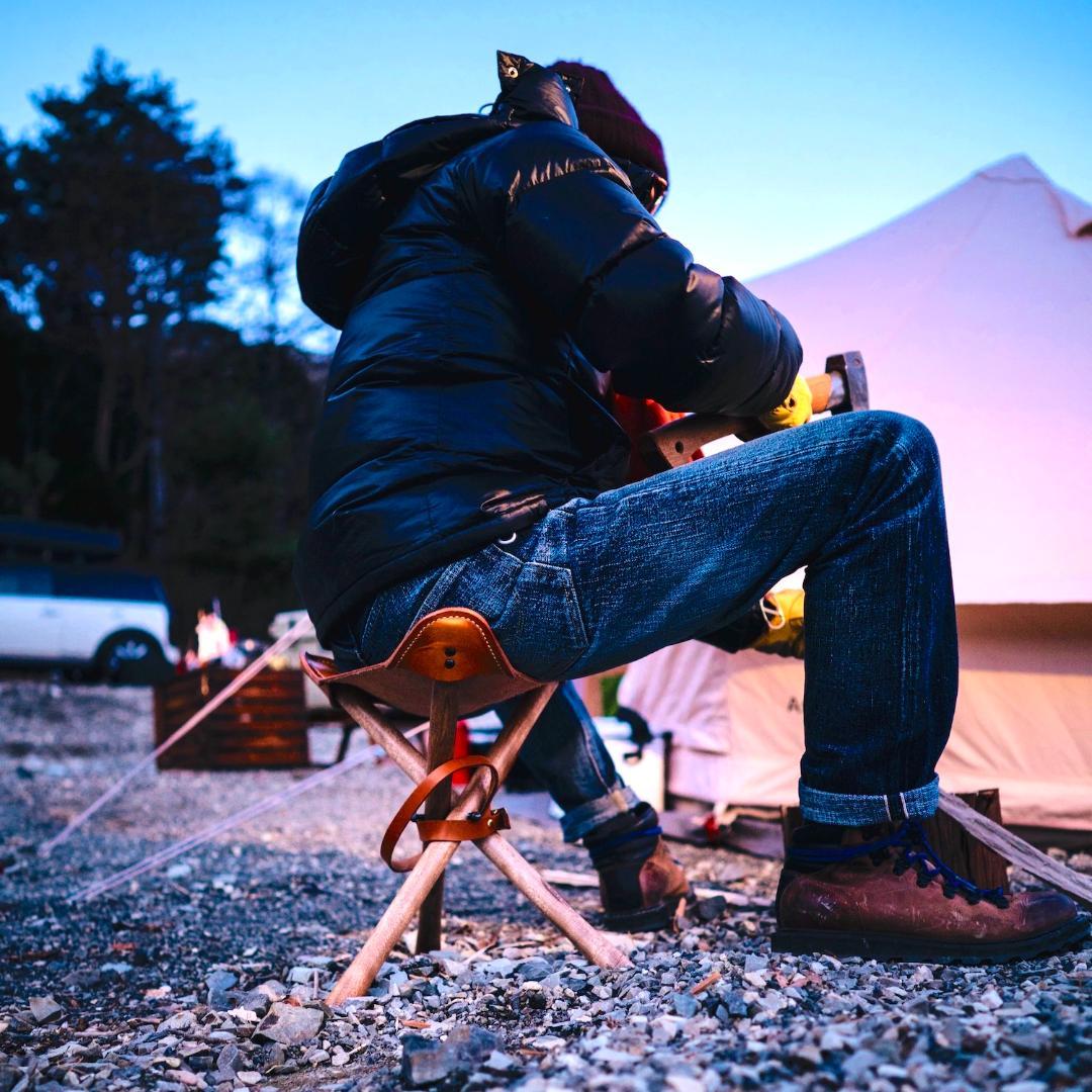 【焚き火チェア】エイジングヌメ basta_redskapet ブラウン