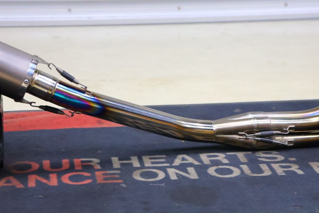 ZRX400 ZRX2 ストライカー　フルチタン手曲げマフラー