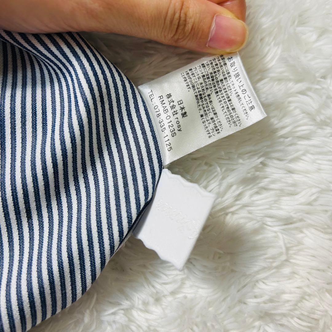 美品 rosymonster ロージーモンスター ハートロゴシャツ ネイビー