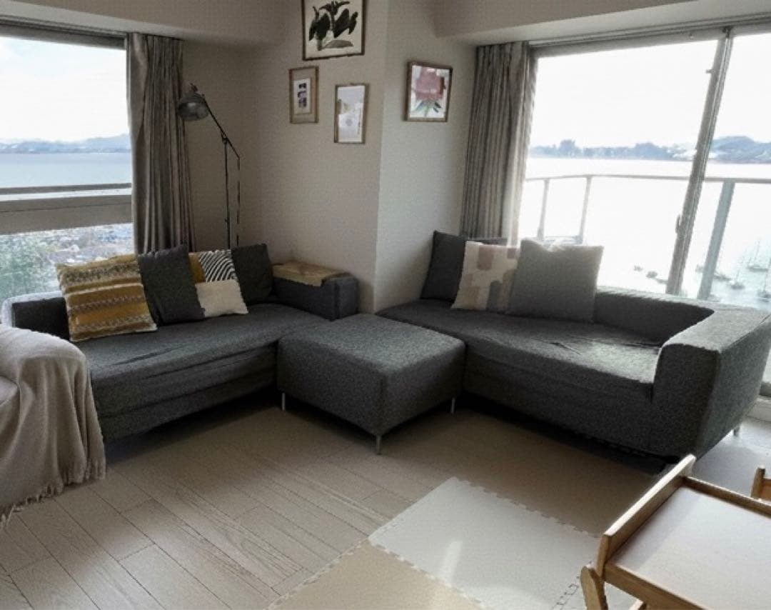 NDstyle タンカー　グレー 2人掛けソファ(1つのみ)