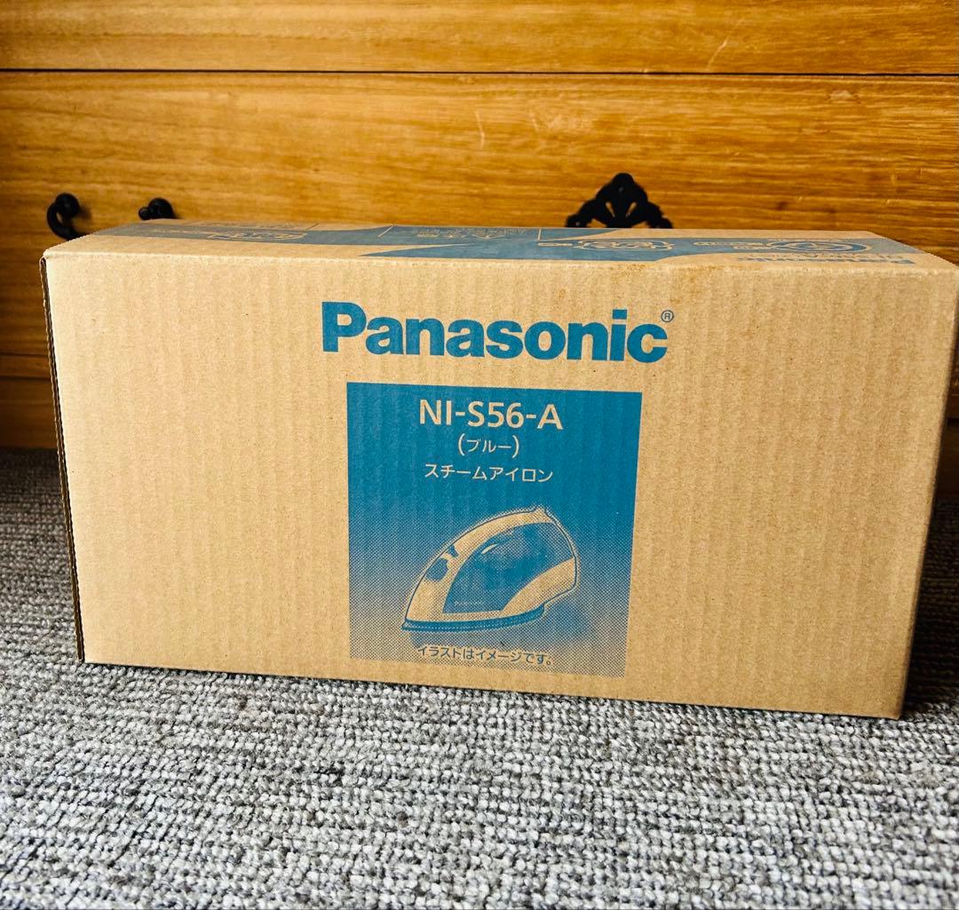 【新品送料込】パナソニック コード付きスチームアイロン ブルー NI-S56-A