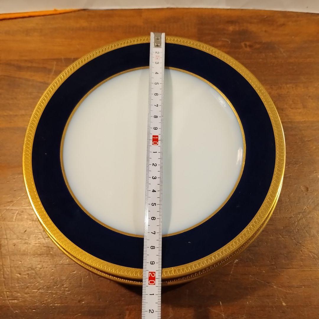 大倉陶園　瑠璃　エンボス 皿　プレート　約20cm 6枚