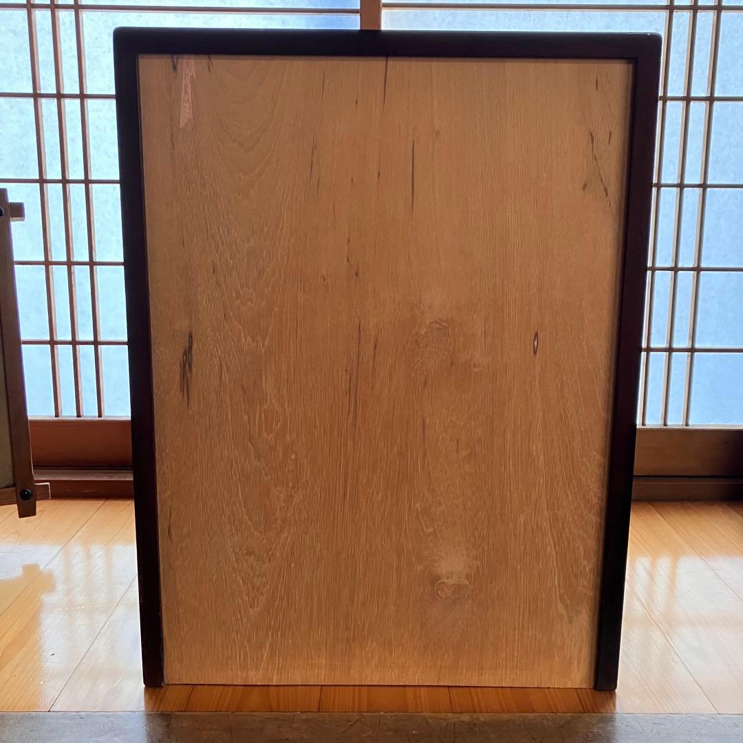 【伝統工芸品】日光彫り 5段棚 木製 小引き出し棚 牡丹の花 彫刻 小物入れ