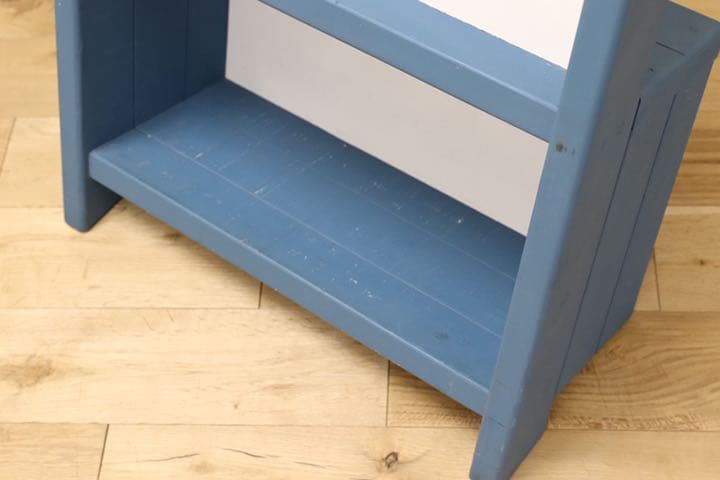 GMEK179○ハンドメイド シャビーシック マガジンラック 本棚 ハンドペイン