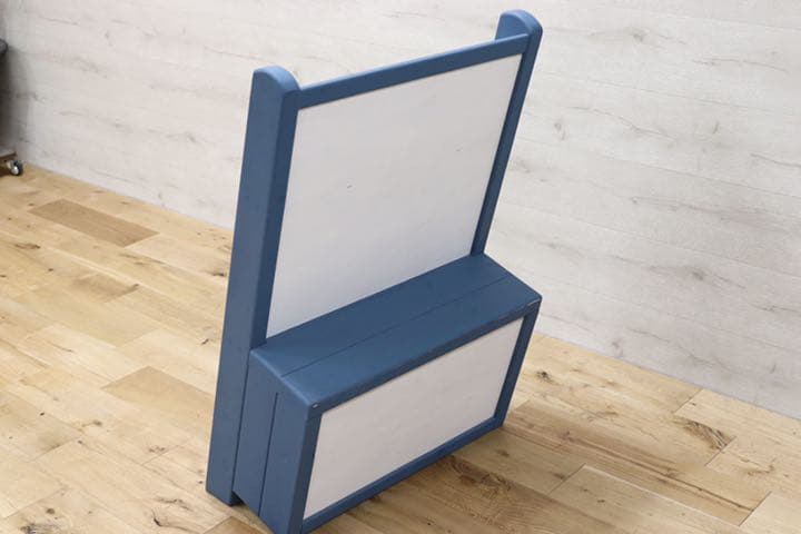 GMEK179○ハンドメイド シャビーシック マガジンラック 本棚 ハンドペイン