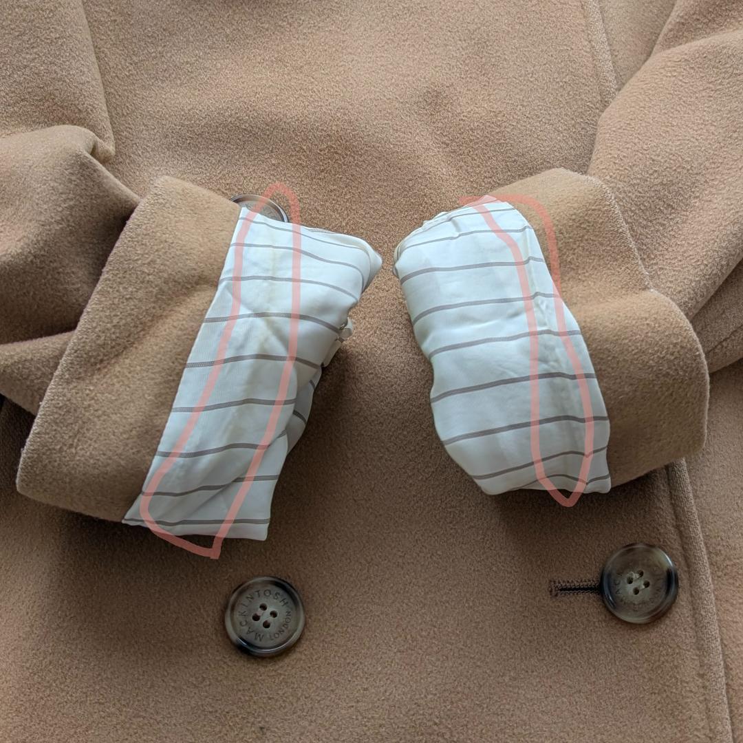 美品✨️マッキントッシュロンドン カシミア混Pコート イタリア生地 38