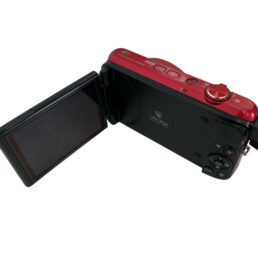 M15769 Nikon COOLPIX S6600 レッド 12倍光学ズーム