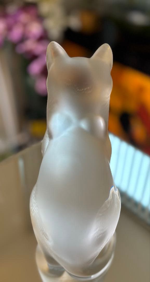 LALIQE ラリック　座る猫　猫の置物