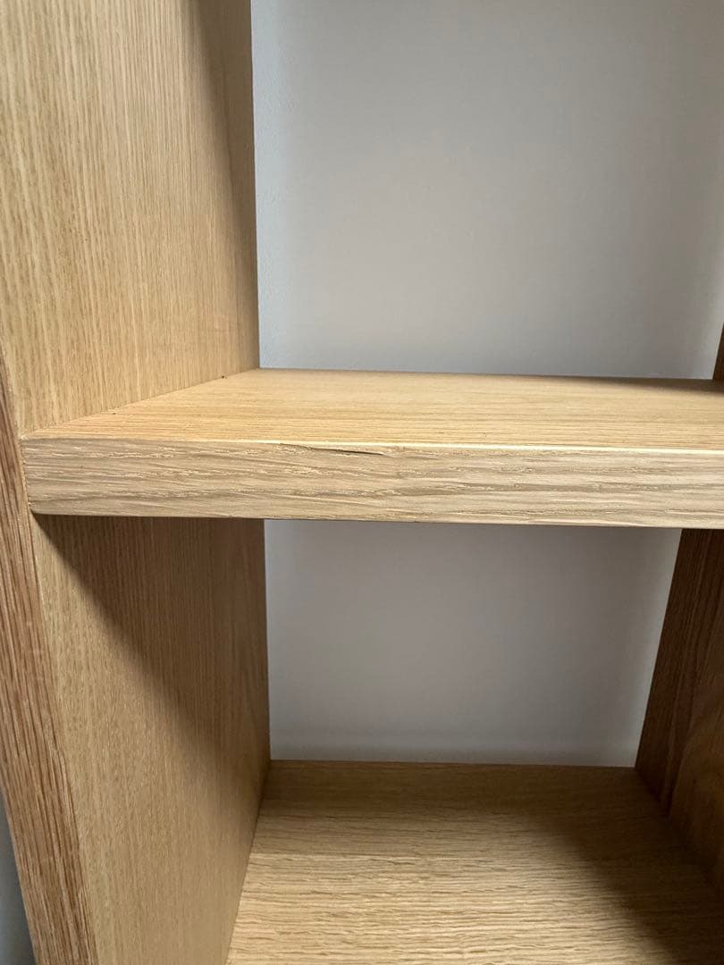 【完成品】無印　スタッキングシェルフセット・３段×２列・オーク材