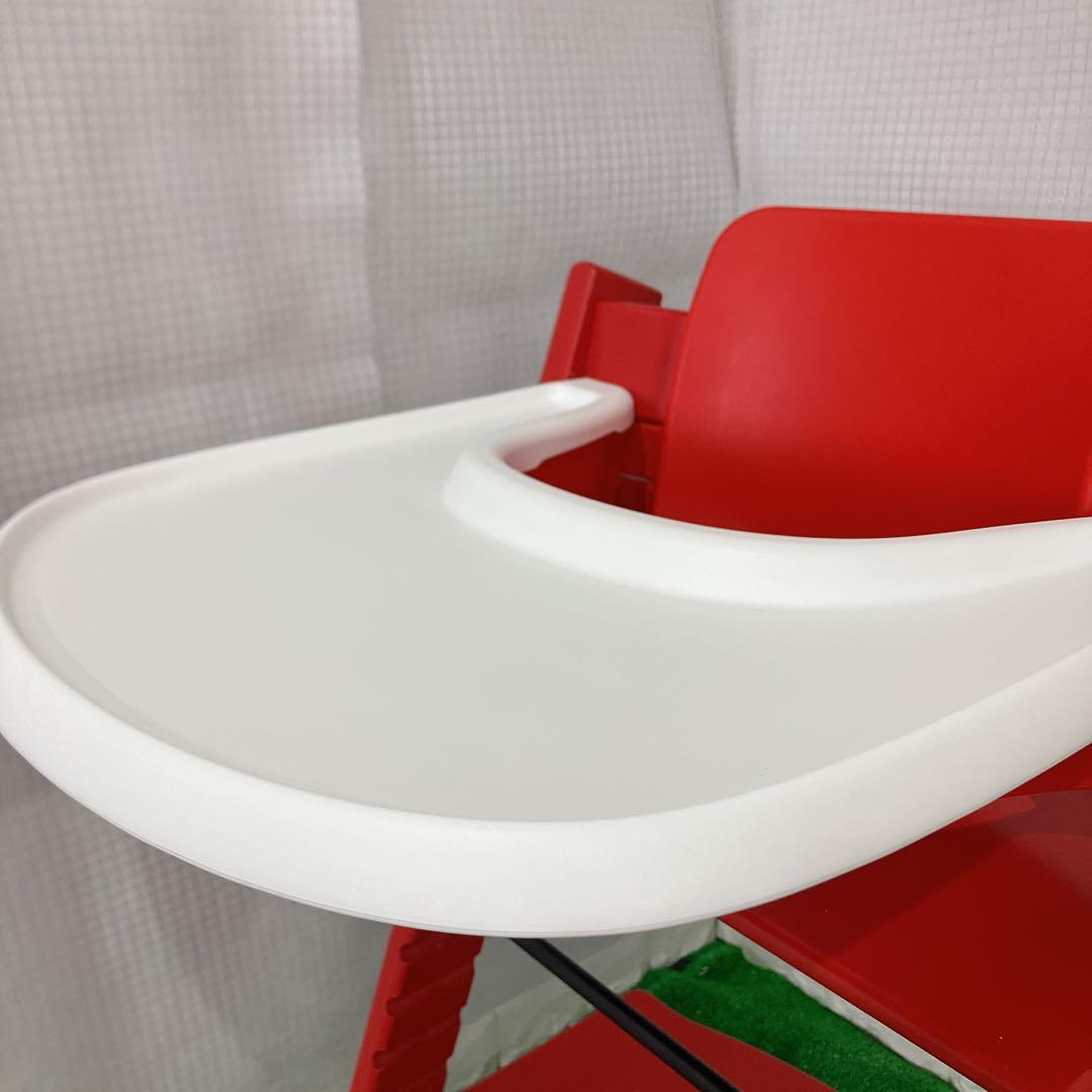 美品 ストッケ トリップトラップ レッド シリアル4 送料無料 キッズ チェア