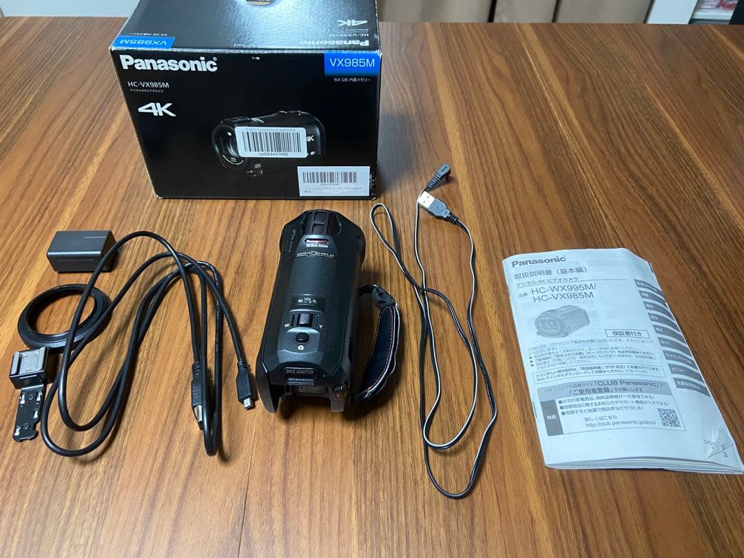 【ジャンク品】Panasonic HC-VX985M 4Kビデオカメラ本体