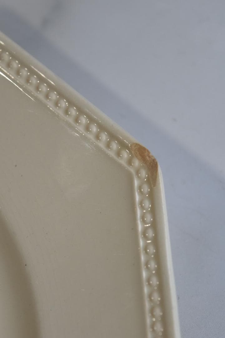 2枚組　サルグミンヌ　オクトゴナル皿　フランスアンティーク