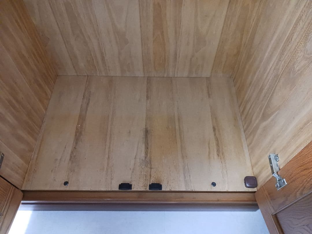 【美品】3ドア木製タンス ブラウン