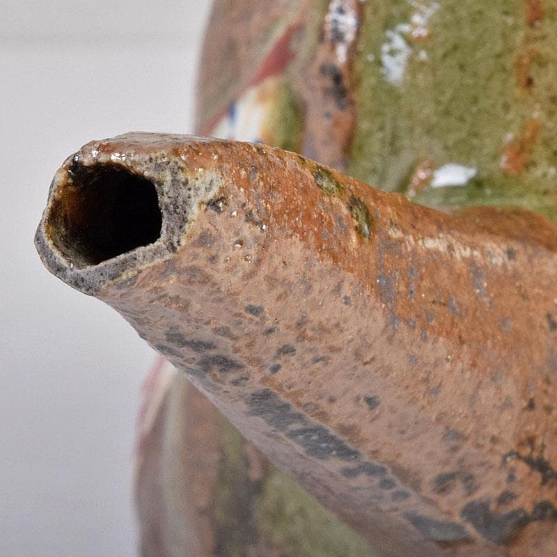 廣永窯　坪島土平作　金彩色絵　提酒器　共布共箱　D　R9033