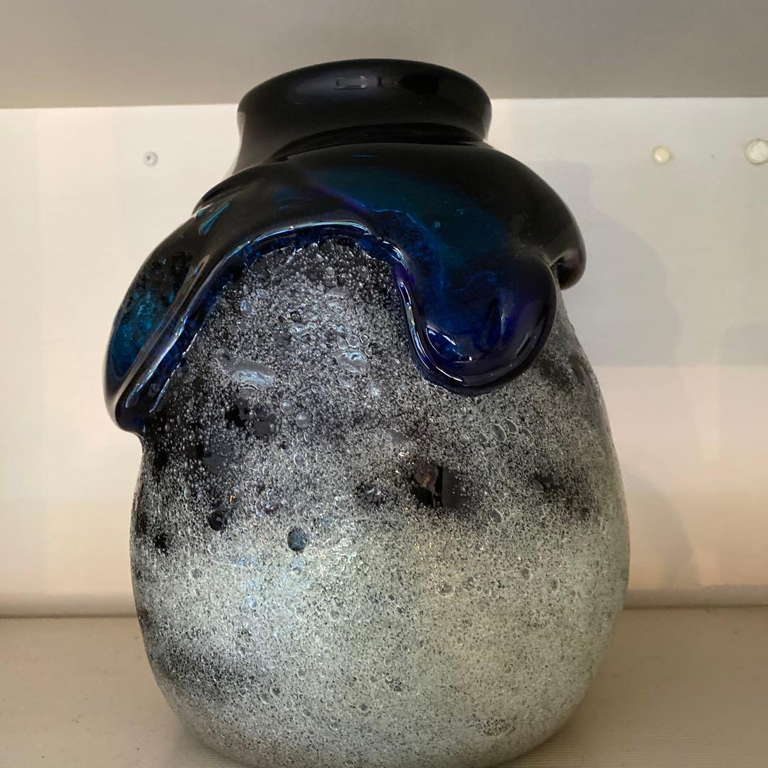 琉球ガラス　大型花瓶