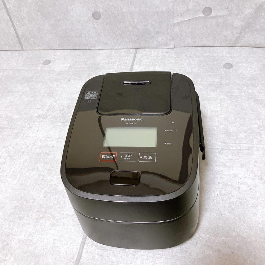 【極美品】Panasonic 可変圧力IH 炊飯器 SR-VSX101-K