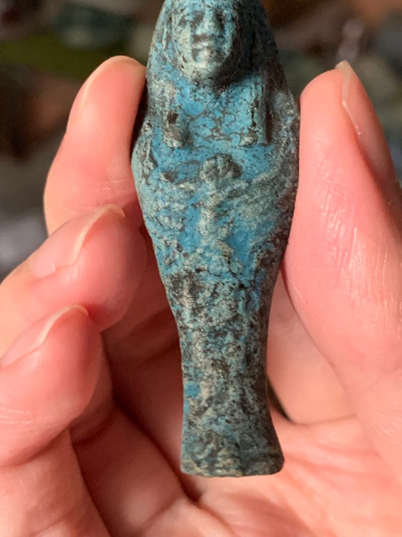 古代エジプト　出土　ファイアンス製　ウシャブティ　ガンダーラ　ホルス　スカラベ