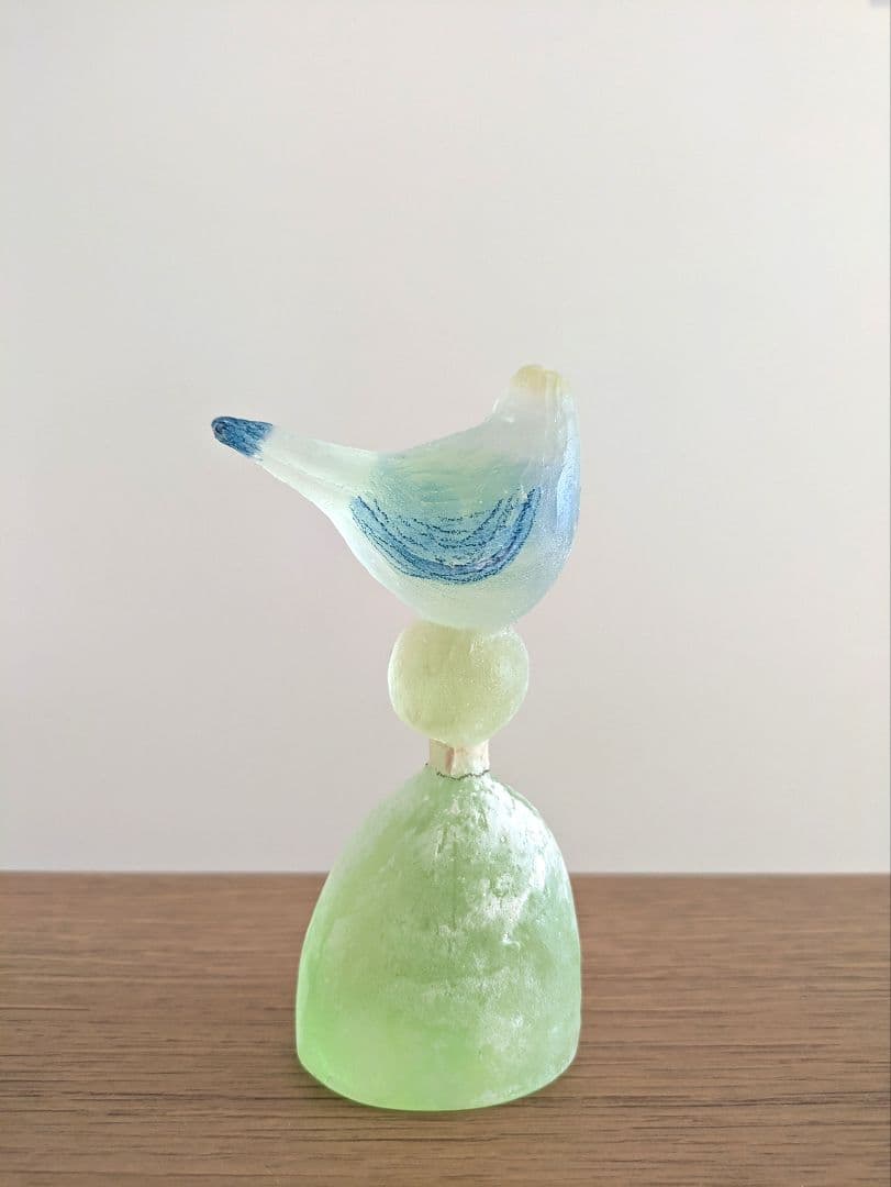 安達知江　ハンドメイド ガラスオブジェ girl　ガール　大