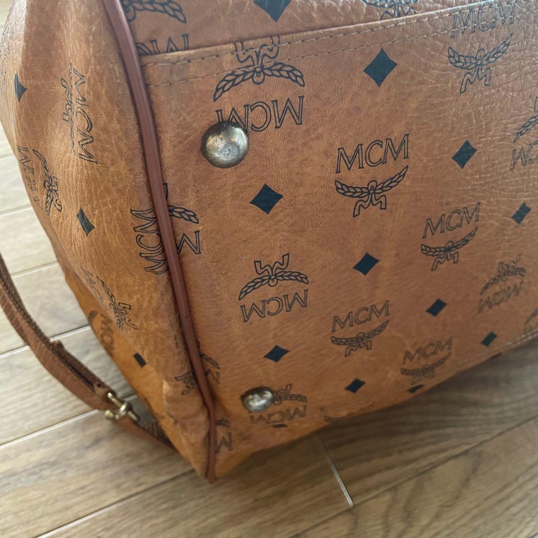 MCM ヴィンテージ ボストンバッグ 大容量 リバイバル人気