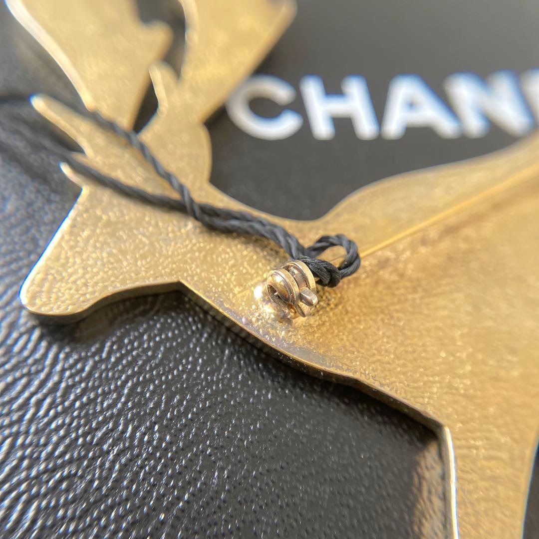 CHANEL シャネル トナカイ ブローチ ココマーク 箱付き