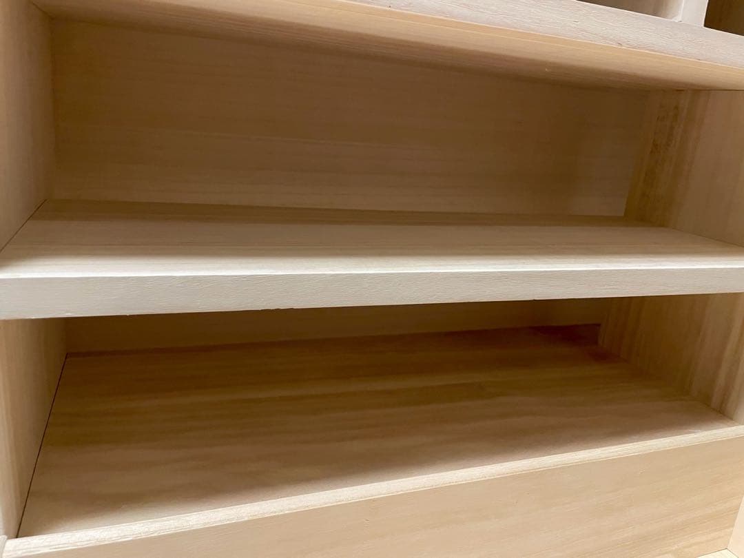 大川家具　オオカワカグ 北欧 3段 幅110 木製 収納ボックス　チェスト