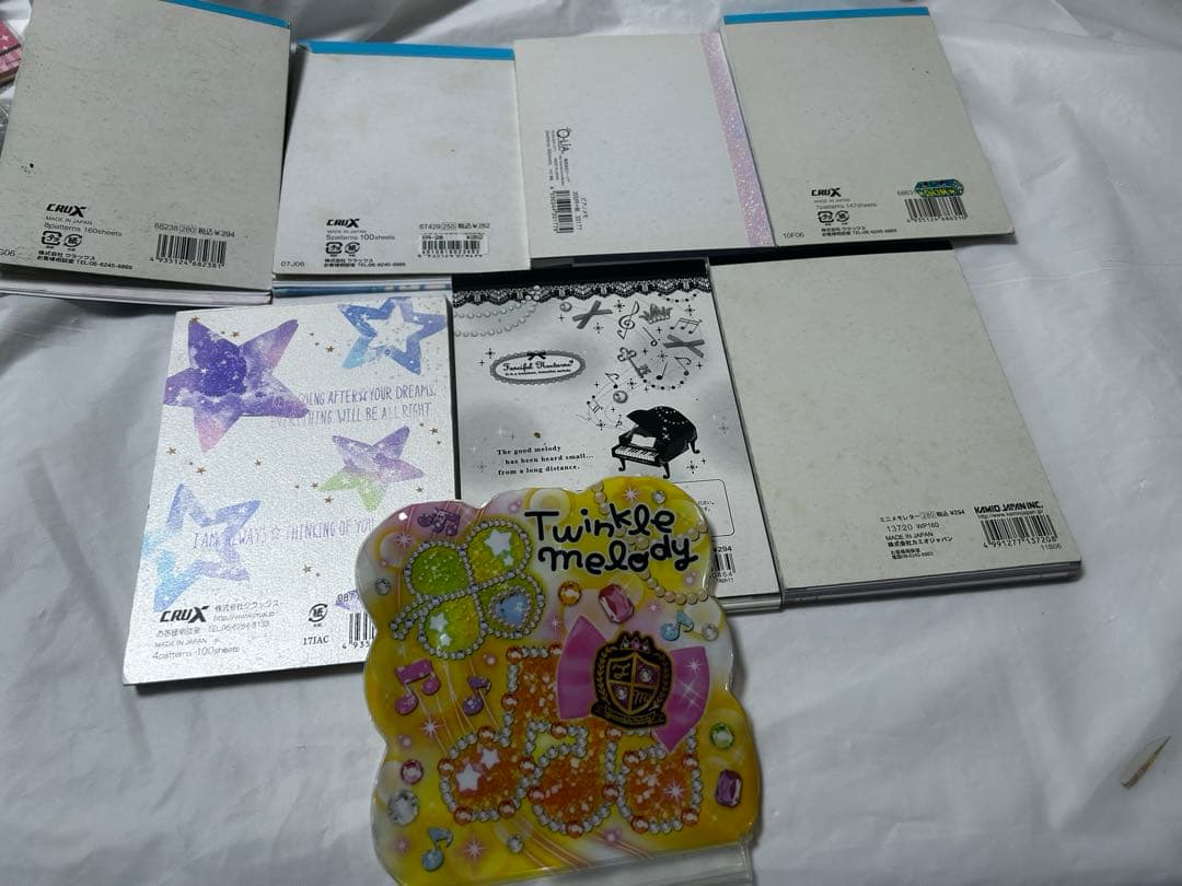 平成　レトロ　ファンシー　音符　星　りぼん　キラキラ　メモ帳　大量　おまとめ売り