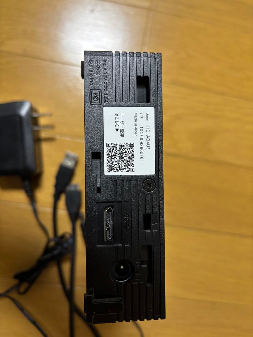BUFFALO 外付けHDD HD-AD4U3