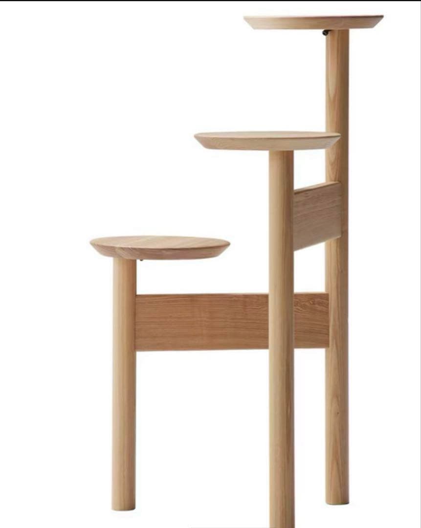 美品　旭川家具　MUKU工房　コサイン　プランスタンド　タモ材♡