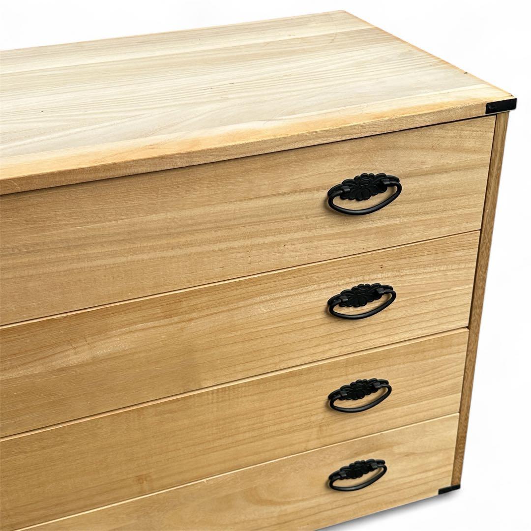 ハナコ様 2個セット 美品 天然桐 日本製 桐箪笥 マーゼルン 4段 衣装ケース