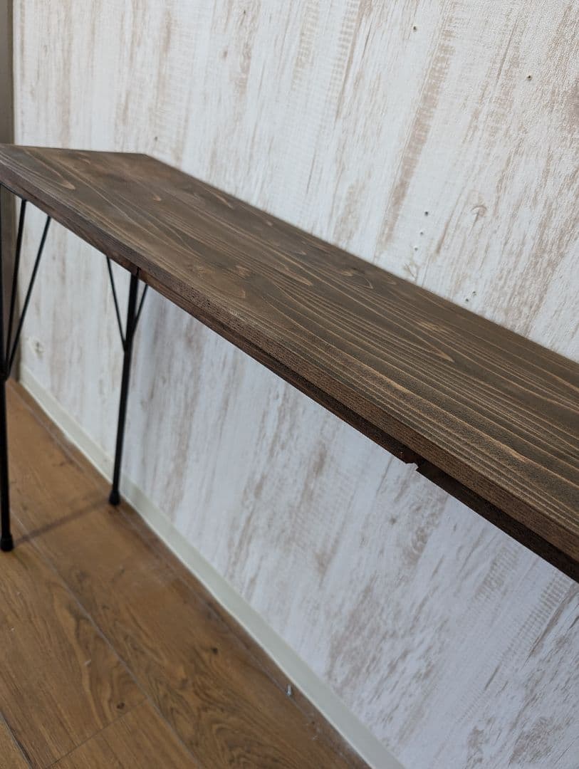 ウォールナット色　 カウンターテーブル 120cm