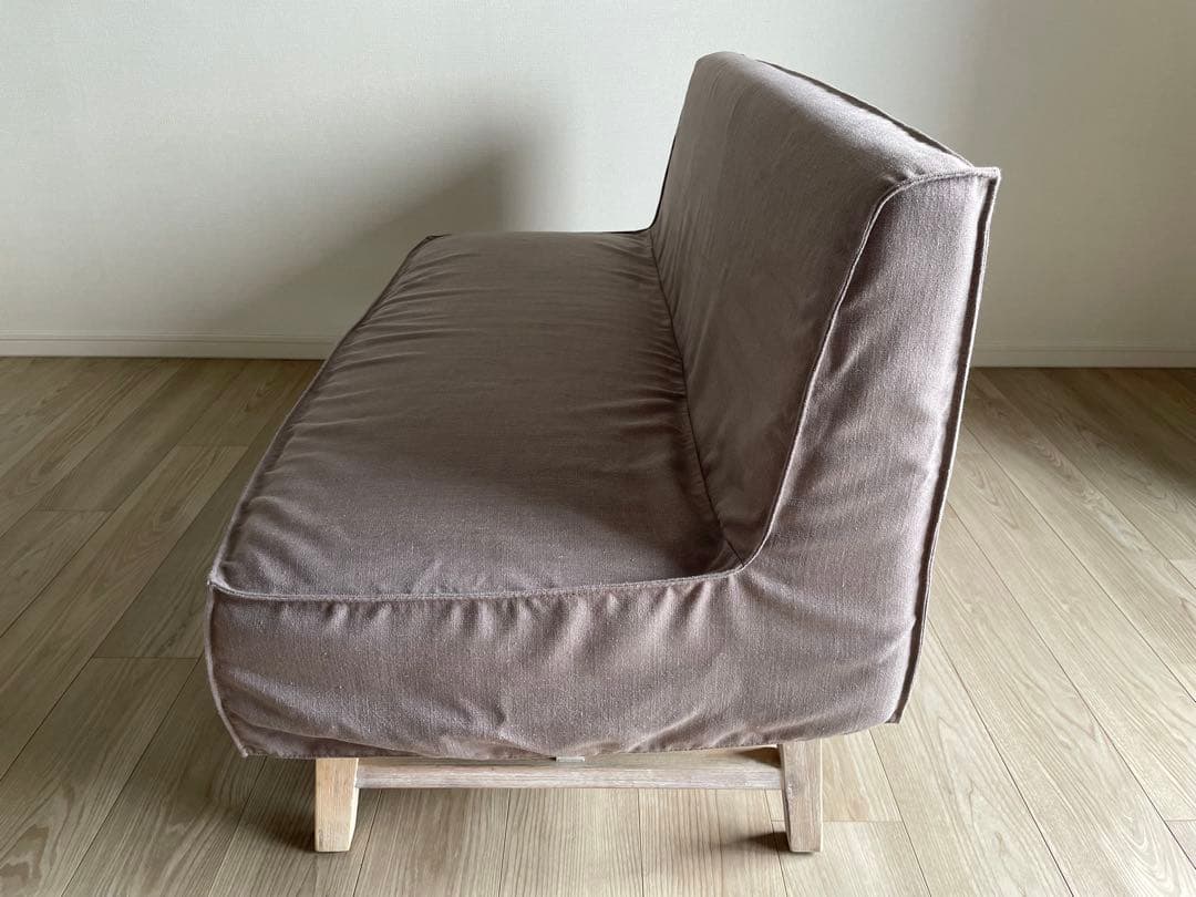 【週末限定価格】unico MANOA ベンチバックレスト ベージュ ソファ