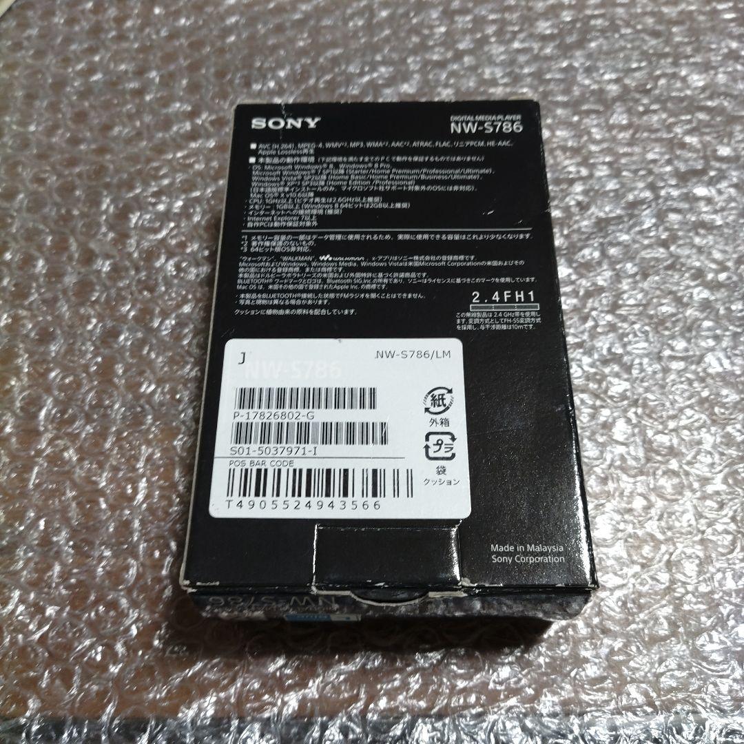 ソニーウォークマン　NW−S786　管理ナンバー6412